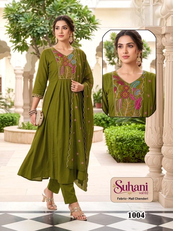 Desi kudi suhani vol 2 anarkali 3pcs kurti wholesale